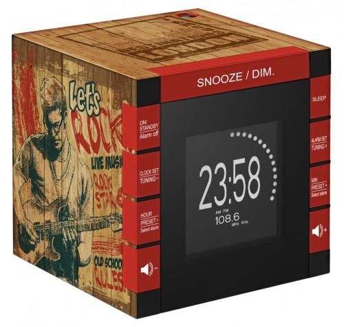 Bigben RR70PROCKWOOD - Radiobudzik z projekcją i cyfrowym tunerem FM