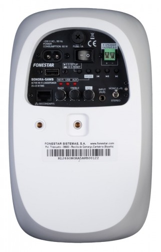 Fonestar SONORA-5AB - aktywny głośnik ścienny, 2x25 W RMS, biały