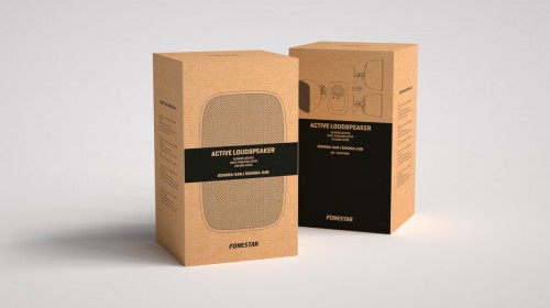 Fonestar SONORA-5AN - aktywny głośnik ścienny, 2x25 W RMS, czarny
