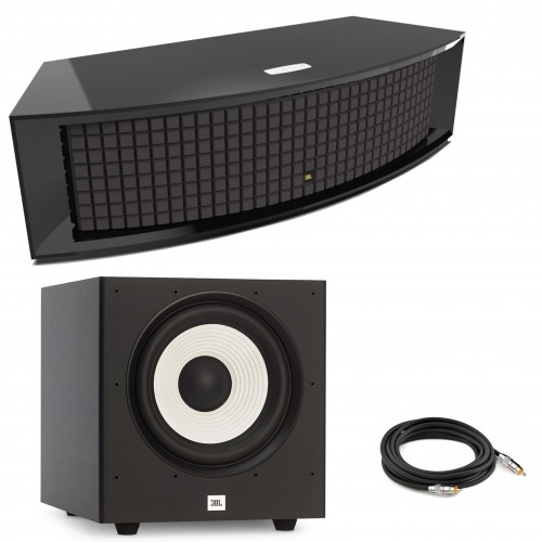 ZINTEGROWANY SYSTEM MUZYCZNY JBL L75MS + Subwoofer aktywny JBL Stage A120P + kable do podłączenie subwoofera długość 3 m