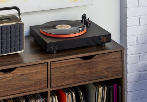 Gramofon  JBL Spinne BT wyposażony w Bluetooth z AptX-HD Czarno-pomarańczowy