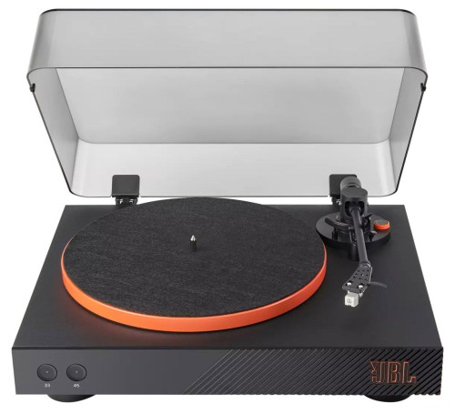 Gramofon  JBL Spinne BT wyposażony w Bluetooth z AptX-HD Czarno-pomarańczowy