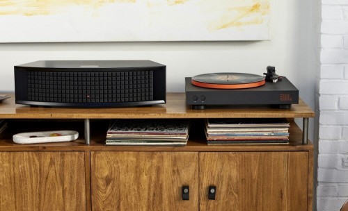 Gramofon  JBL Spinne BT wyposażony w Bluetooth z AptX-HD Czarno-pomarańczowy