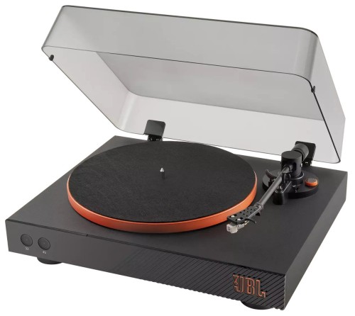 Gramofon JBL Spinner BT + JBL Authentics 200 Domowy zestaw w stylu retro, Wi-Fi, Bluetooth