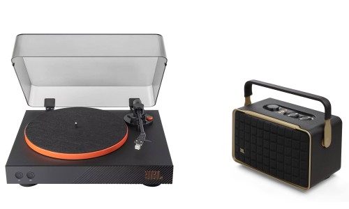  Gramofon JBL Spinner BT + JBL Authentics 300 Domowy zestaw w stylu retro, Wi-Fi, Bluetooth