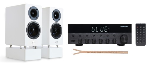Zestaw audio WRS MM2 + głośniki Fonestar AS-1515 + kabel głośnikowy AQ 615 (1)