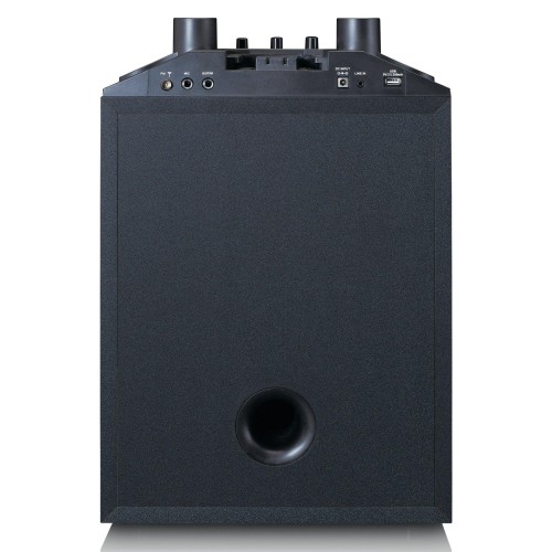 Power Audio Lenco PA-220BK z subwooferem i odłączaną kolumną wysokotonową, Czarny
