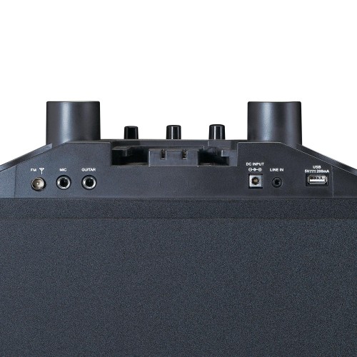Power Audio Lenco PA-220BK z subwooferem i odłączaną kolumną wysokotonową, Czarny