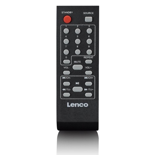 Power Audio Lenco PA-220BK z subwooferem i odłączaną kolumną wysokotonową, Czarny