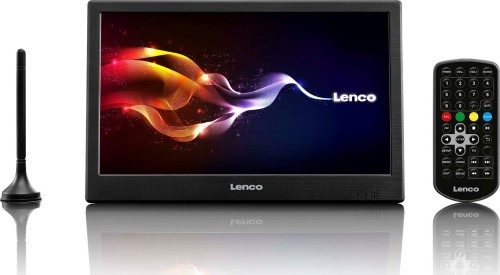 Telewizor LED 10\ z DVB-T2, AUX IN Lenco TFT-1038BK, Czarny