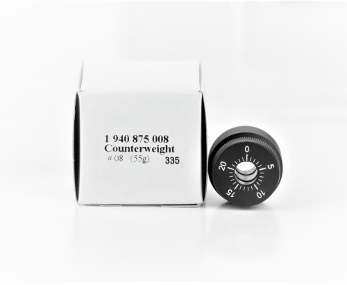 Pro-Ject  Przeciwwaga do gramofonu 08 - 55g (1940875008) - Debiut Carbon OM10, Essential, Pro-Ject 1.2 dla wkładek o wadze 4,5-8,5g Na przykład do popularnej serii wkładkek Ortofon 2M