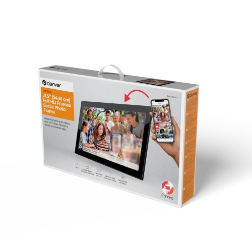 Cyfrowa Ramka na zdjęcia FRAMEO Wi-Fi Ekran dotykowy IPS 21,5”\ 32GB Denver PFF-2160