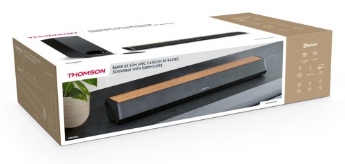 Thomson SB552BTS Soundbar z subwooferem, systemem stereo 2.1 z Bluetooth