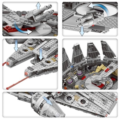 Zestaw klocków STAR WARS Sokół Millenium 