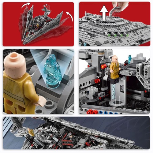 Zestaw klocków STAR WARS Niszczyciel gwiezdny Najwyższego Porządku
