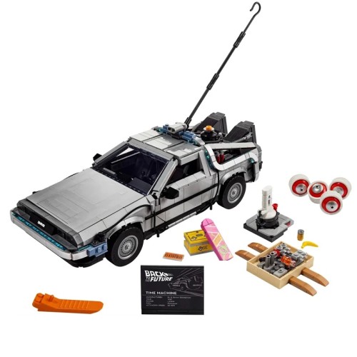 Zestaw klocków Wehikuł Czasu Z Powrotu Do Przyszłości Delorean - Zamiennik