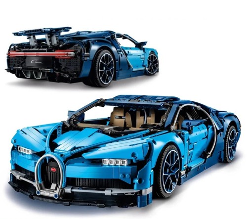 Zestaw klocków Bugatti Chiron z oświetleniem LED - Zamiennik