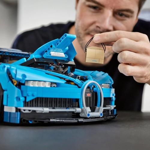 Zestaw klocków Bugatti Chiron z oświetleniem LED - Zamiennik