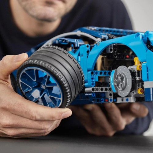 Zestaw klocków Bugatti Chiron z oświetleniem LED - Zamiennik