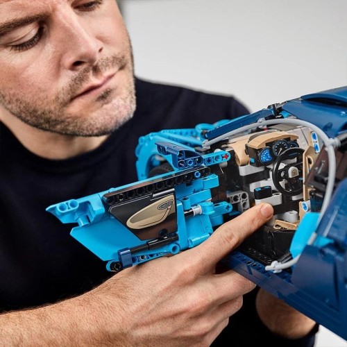 Zestaw klocków Bugatti Chiron z oświetleniem LED - Zamiennik
