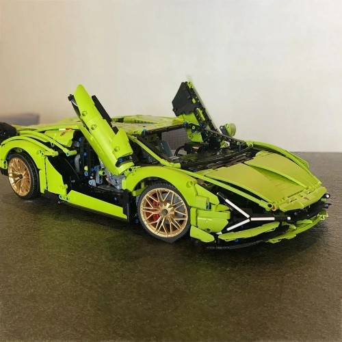 Zestaw klocków Lamborghini Sian FKP 37 z oświetleniem LED - Zamiennik