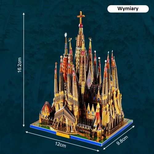 Puzzle Metalowa 3D Sagrada Familia Hiszpania