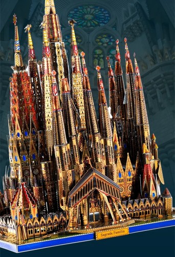 Puzzle Metalowa 3D Sagrada Familia Hiszpania