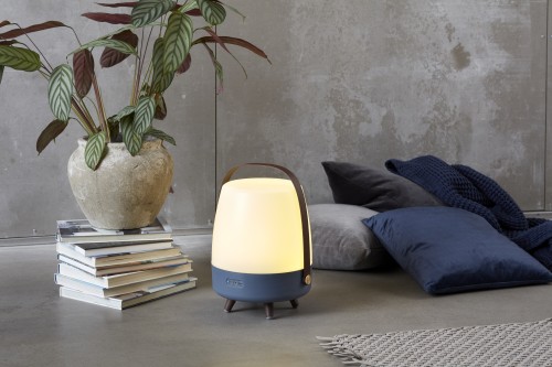 Kooduu - Lampa LED Lite-up Play 2.0 z wbudowanym głośnikiem Bluetooth (sound by JBL), Błękit oceanu
