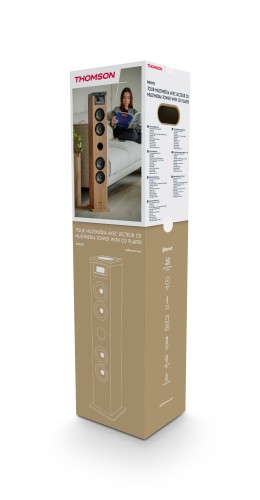 Thomson DS122CD - wieża multimedialna z CD, Bluetooth, USB, FM