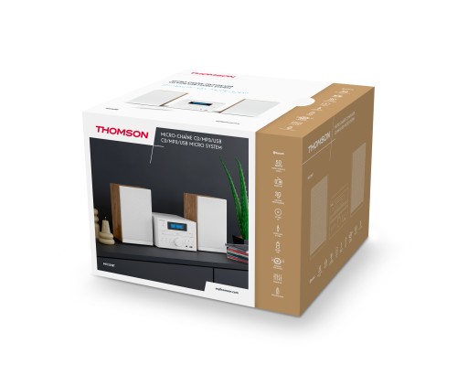 Thomson MIC121BT - mikrowieża z Bluetooth, CD, USB, FM