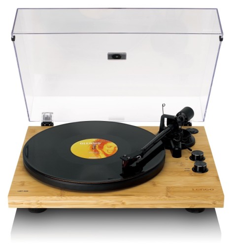 Lenco LBT-335BA - Gramofon Hi-Fi z Bluetooth, przenośny Ortofon 2M Red