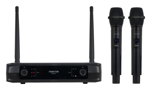 Fonestar SONAIR-2M - Zestaw dwóch mikrofonów bezprzewodowych UHF o stałej częstotliwości (1)