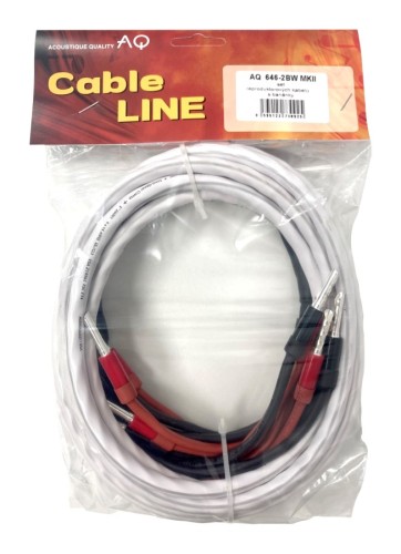 Zestaw kabli głośnikowych Hi-Fi do połączeń Bi-Wire – AudioQuest Długość: 2 x 2,0 m
