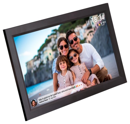 Cyfrowa Ramka na zdjęcia FRAMEO Wi-Fi Ekran dotykowy IPS 15,6\ 16GB Denver PFF-1503BLACK