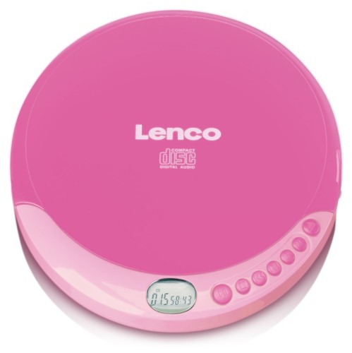 LENCO CD-011PK - Przenośny odtwarzacz CD - Różowy