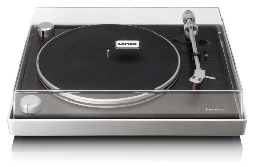Lenco L-455BK - gramofon z aluminiową obudową i wkładką 2M RED