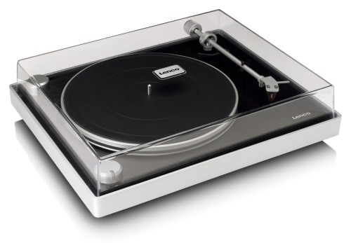 Lenco L-455BK - gramofon z aluminiową obudową i wkładką 2M RED