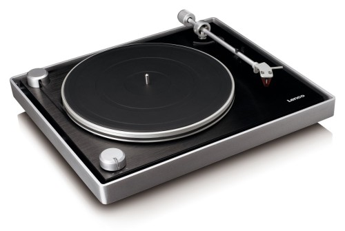 Lenco L-455BK - gramofon z aluminiową obudową i wkładką 2M RED