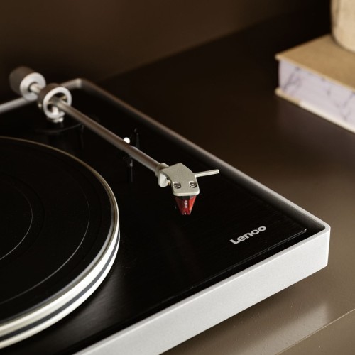 Lenco L-455BK - gramofon z aluminiową obudową i wkładką 2M RED
