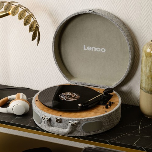 Lenco LS-66GY - gramofon z głośnikami i wkładką AT-3600