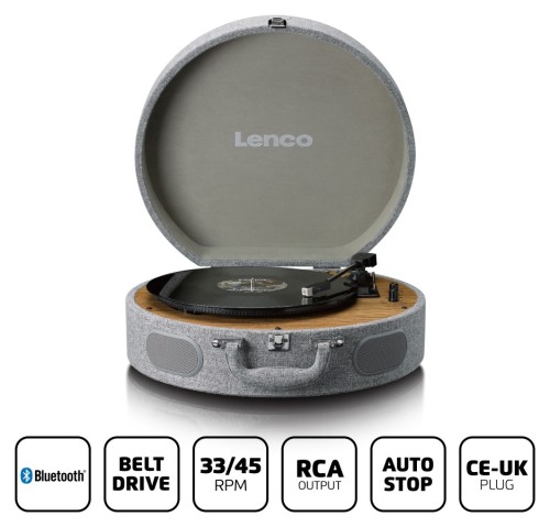 Lenco LS-66GY - gramofon z głośnikami i wkładką AT-3600