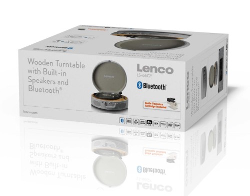 Lenco LS-66GY - gramofon z głośnikami i wkładką AT-3600