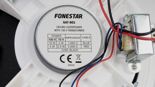 Fonestar GAT-801 - 100V Głośnik sufitowy 8\'\' biały