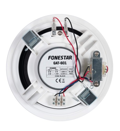 Fonestar GAT-601 - 100V Głośnik sufitowy 6,5\'\' biały