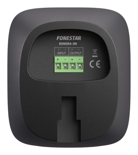 Fonestar SONORA-3N - Głośnik ścienny o minimalistycznych wymiarach, 12 W RMS, czarny