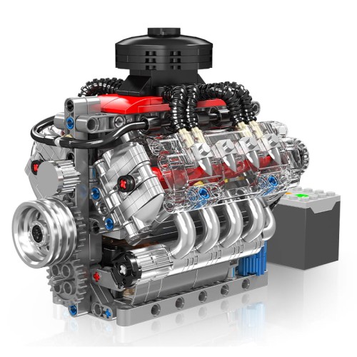 Zestaw klocków konstrukcyjnych Mould KING 10171 Silnik LSX454 V8 ENGINE | 487 EL.