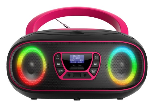 Denver TDB-212P Radioodtwarzacz Boombox z Bluetooth i Radiem DAB+