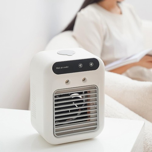 Przenośny klimatyzator akumulatorowy mini wentylator, bezprzewodowy do domu, biura i pokoju