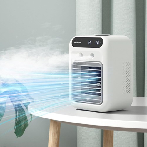 Przenośny klimatyzator akumulatorowy mini wentylator, bezprzewodowy do domu, biura i pokoju
