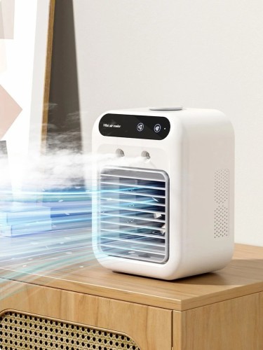 Przenośny klimatyzator akumulatorowy mini wentylator, bezprzewodowy do domu, biura i pokoju